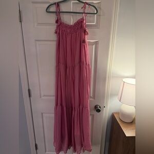 Vici Ruffled Pink Dress